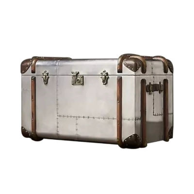 Stainless Steel Retro Industrial Style Luggage Table 