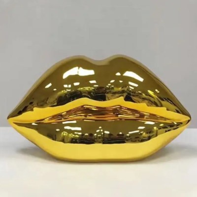 Chromed Polyresin Sexy Lip Sculpture