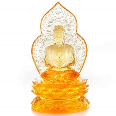 Transparent Polyresin Buddha 